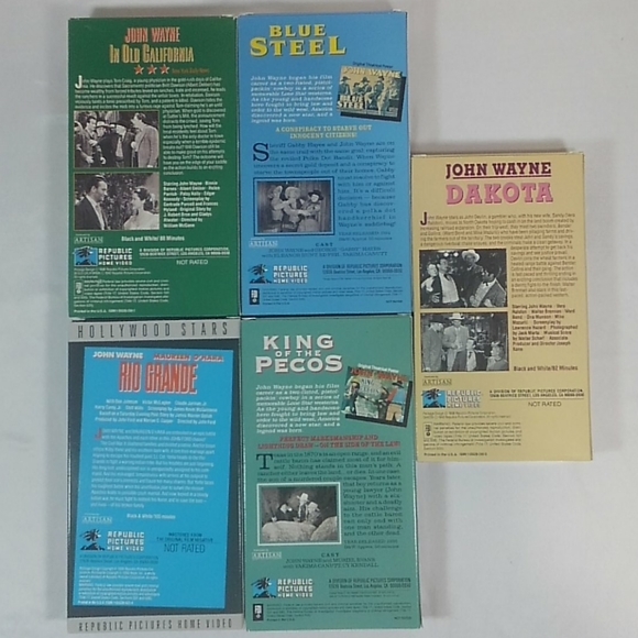 John Wayne Classic Western Collection VHS - Picture 6 of 6